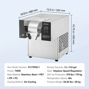 Bild in Galerie-Viewer laden, Amocart Commercial Snowflake Ice Machine Snowflake Ice Maker Stainless Steel Ice Shaver Machine Electric Snow Cone Maker