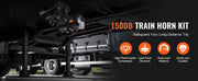Load image into Gallery viewer, SucceBuy Train Horns Kit, 4 Trumpet Air Horn Kit, 150dB Train Horns for Pickup Trucks 12V 120 psi Air Compressor for Truck Train