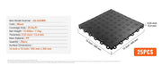 Charger l'image dans la visionneuse de galerie, SucceBuy Garage Tiles Interlocking 12in 25/50Pcs Garage Floor Covering Tiles Non-Slip Double-Sided Texture for Garages Repair