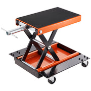 Bild in Galerie-Viewer laden, Amocart Motorcycle Lift 1100 LBS Motorcycle Lift Scissor Lift Jack with Dolly&Hand Crank Center Hoist Crank Stand for Motorbike
