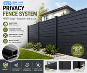 Load image into Gallery viewer, Modern Rustproof Aluminum Fence Slat Fence Panel Powder Coated Privacy Fence For Outdoor Yard Easy Installation Durable Design