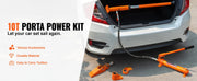 Charger l'image dans la visionneuse de galerie, Amocart 10/12T Porta Power Kit Portable Hydraulic Jack with 4.6 ft/1.4 m Oil Hose Auto Body Frame Repair Kit with Storage Case
