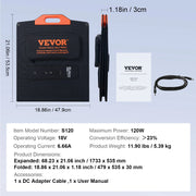 Load image into Gallery viewer, Amocart Portable Monocrystalline Solar Panel Foldable ETFE Charger Efficiency Panel Waterproof for Power Station Camping Hiking