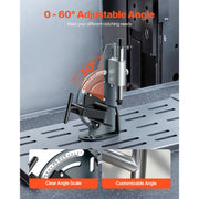 Load image into Gallery viewer, SucceBuy Pipe Notcher 1/2 to 2-inch Tubing Notcher with 0 to 60° Adjustable Angle Pipe and Tube Notching Tool for Repair Shops - AMOCART
