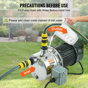 Load image into Gallery viewer, Amocart Shallow Well Jet Pump 115Volt Cast Iron/Stainless Steel Irrigation Water Pump for Agricultural Garden Irrigation System
