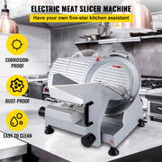 Load image into Gallery viewer, SucceBuy Commercial Meat Slicer 320W Electric Deli Food Slicer 12 inch Carbon Steel Blade Electric Food Slicer for Meat, Cheese