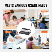 Load image into Gallery viewer, Amocart Coil Spiral Binding Machine Manual Book Maker 34-Holes Binding 120 Sheets Punch Binder Adjustable Coil Binding Spines