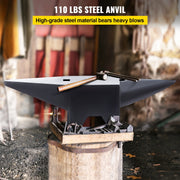 Load image into Gallery viewer, SucceBuy 10-60Kg Steel Single Round Horn Anvil Steel Block Blacksmith Bench Tool Jewelry Making Manual Equipment for Metalsmiths - AMOCART