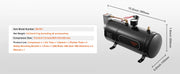 Load image into Gallery viewer, SucceBuy 12V Air Compressor with Tank 0.8 Gal Train Horn Air Compressor 120 psi Working Pressure Onboard Air Compressor System