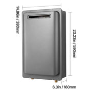 Load image into Gallery viewer, Gas Tankless Water Heater 5.3/ 8Gal Outdoor 191000 BTU Instant Hot Water Heater Smart Temperature Control Protections