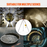 Load image into Gallery viewer, SucceBuy 1800/2600 lbs Confined Space Tripod Kit Winch Confined Space Rescue Tripod Fall Protection For Confined Spaces - AMOCART