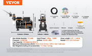 Load image into Gallery viewer, SucceBuy Airbrush Kit, Dual Fan Air Compressor Professional Airbrushing System Kit Airbrushes Mixing Wheel Cleaning Brush Set