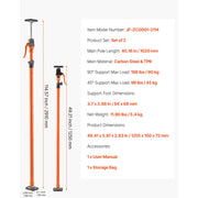 Load image into Gallery viewer, Amocart 2/4 Pack Cabinet Jack Support Pole 49-114in Steel Telescopic Support Rod Adjustable 3rd System for Lifting Drywall