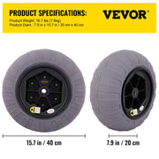 Load image into Gallery viewer, SucceBuy Beach Balloon Wheels 13" Replacement Sand Tires TPU Cart Tires for Kayak Dolly Canoe and Buggy w/ Free Air Pump 2-Pack