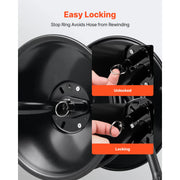 Charger l'image dans la visionneuse de galerie, Amocart Pressure Washer Hose Reel 50 ftx3/8 in Steel Bracket-Mounted 4000PSI Max Manual Power Hand Crank for Car/Floor Washing