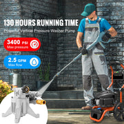 Load image into Gallery viewer, SucceBuy Pressure Washer Pump 7/8" Shaft Vertical 3400PSI 2.5GPM Replacement Power Washer Pumps Compatible with Honda, Simpson