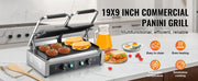 Load image into Gallery viewer, Amocart Commercial Panini Grill 3600W Electric Sandwich Panini Maker with Temp Control And 19"x9" for Hamburger Steak Bacon