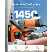Load image into Gallery viewer, Amocart 11PCs Magnetic Drill Press 1450W 1.6In Boring 850RPM 2810lbf Portable Electric Mag Drill Machine