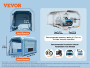Load image into Gallery viewer, SucceBuy Inflatable Paint Booth Inflatable Spray Booth with Powerful Blowers and Air Filter System Portable Car Paint Booth