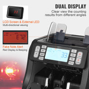 Load image into Gallery viewer, SucceBuy 1200 Pcs/Min Money Counter Business Cash Register Bill Counterfeit Bill Detector by UV/MG/IR/DD Function for Bank Store