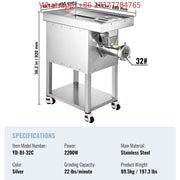 Charger l'image dans la visionneuse de galerie, 22 Lbs/Min Capacity Electric Meat Grinders SucceBuy Meat Grinder with Blade Grinding Plate Sausage Maker