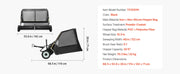 Load image into Gallery viewer, Amocart Large Lawn Sweeper, Tow Behind Design with Dump Rope for Easy Emptying