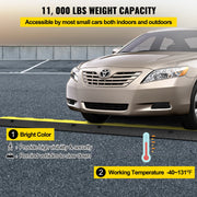 Load image into Gallery viewer, SucceBuy 2 Channel Cable Protector Ramp Wire Cable Cover Cord Guard Rubber + PVC 11000LBS Speed Bump Parking Driveway Traffic - AMOCART