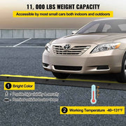 Load image into Gallery viewer, Amocart 2 Channel Cable Protector Ramp Wire Cable Cover Cord Guard Rubber + PVC 11000LBS Speed Bump Parking Driveway Traffic
