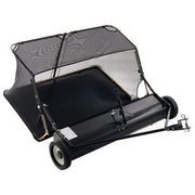 Load image into Gallery viewer, SucceBuy 52 in Tow Behind Lawn Sweeper 26 cu.ft. Yard Sweeper Adjustable Sweeping Height with Dumping Rope for Grass Clippings - AMOCART