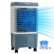 Load image into Gallery viewer, SucceBuy Evaporative Air Cooler Oscillating Swamp Cooler with Adjustable 3 Speeds and 12 H Timer Portable for Indoor Outdoor Use
