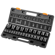 Charger l'image dans la visionneuse de galerie, Amocart 1/2In 26Piece Impact Socket Set Impact Sockets Shallow Socket 6-Point Sockets 1/2 Inches Drive Socket Set Impact Metric
