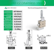 Load image into Gallery viewer, Z Axis LV40/50/60/80 Sliding Table Manual Displacement Vertical-lift Fine Tuning Platform Cross Guide Linear Stage Sliding