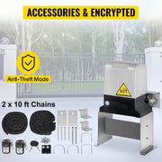 Bild in Galerie-Viewer laden, Amocart Electric Sliding Gate Opener with 2 Remote Controls Gate Operator Hardware Heavy Duty Track Driveway Motor for Security