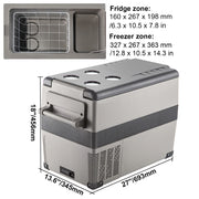 Load image into Gallery viewer, Amocart 20L 22L 35L 45L 55L Car Refrigerator Mini Fridge Freezer Portable Compressor Cooler 12/24V DC 110-240V Ice Box