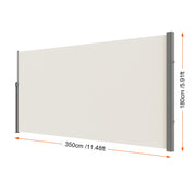Load image into Gallery viewer, Amocart Retractable Side Awning Outdoor Privacy Polyester Water-proof Retractable Patio Screen UV 30+ Room Divider Wind Screen