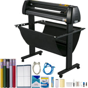 Load image into Gallery viewer, SucceBuy 34Inch Vinyl Cutter Plotter 780mm Cutting Width Sign Printer Machine w/ Paper Basket LCD Display Signmaster Software - AMOCART