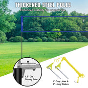 Load image into Gallery viewer, SucceBuy Outdoor Volleyball Net System Adjustable Height Steel Poles with PVC Volleyball Pump Carrying Bag for Beach Lawn