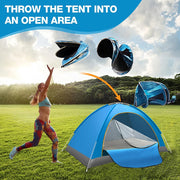 Load image into Gallery viewer, Outdoor Folding Tent Fully Automatic Quick Opening Tent, 1-2 Person Self Driving Camping Tent Cozy Rain Proof Sun Proof Portable