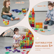 Charger l'image dans la visionneuse de galerie, Amocart 180PCS Magnetic Building Blocks Construction Children Magnet Tiles Montessori Educational Toys for Kids Birthday Gifts