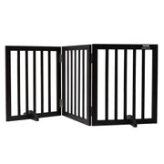 Bild in Galerie-Viewer laden, Amocart Free Standing Dog Gate Freestanding Pet Gate 3 Panels Foldable Dog Gate for Narrow Passageways Expandable Dog Barrier