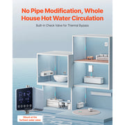 Load image into Gallery viewer, SucceBuy Digital Smart Instant Hot Water Recirculating Pump Kit with Built-in Thermostat Timer Digital Screen for Water Heaters