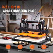 Load image into Gallery viewer, SucceBuy Leather Cutting Machine Embossing Plate Manual Die Cutter 0.47 in Pressure Stroke Leather Embossing Machine