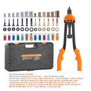 Load image into Gallery viewer, SucceBuy Rivet Nut Tool Rivnut Tool Kit Metric and SAE Mandrels 70PCS/186PCS Rivet Nuts With Rugged Carrying Case