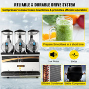 Load image into Gallery viewer, SucceBuy 45L Commercial CoSlushy Machine Intelligent LED Control Panel Drink Dispenser Juicer Beverage Granizing Smoothie Maker - AMOCART