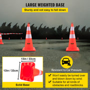 Bild in Galerie-Viewer laden, Amocart Tools Safety Cones 12"x28" High Visibility PVC Orange Traffic Cones with Heavy-Duty Base Used for Traffic Road Control