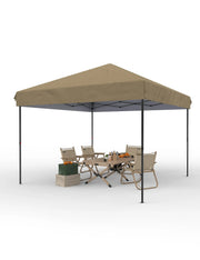 Bild in Galerie-Viewer laden, 10x10 ft Robuster Faltpavillon - Outdoor-Gartenpavillon mit 210D Oxford-Gewebe, rostbeständigem Rahmen, schnellem Aufbau, 3 einstellbaren Höhen, UV-Schutz, Rolltasche, Gewichtssäcken, Heringen, Abspannseilen