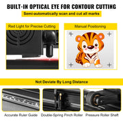Bild in Galerie-Viewer laden, Amocart 53"/34"/28"4MB Semi-Automatic Cutter Vinyl Cutting Plotter Machine Laser Positioning 3 Interface W/ SIGNMASTER Software