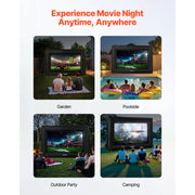 Bild in Galerie-Viewer laden, Amocart 14/15/16/18/20 FT Inflatable Projector Screen with 120W Air Blower Projector Screen for Outdoor Theater Theme Party