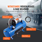 Load image into Gallery viewer, SucceBuy 12V Air Compressor with Tank 3/6L Train Horn Air Compressor 120psi Air Compressor System for Train Horn/Inflating Tire