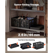 Load image into Gallery viewer, Amocart 45L 3PCS Plastic Collapsible Storage Bins Stackable Folding Storage Crates Space-Saving Containers for Home Organizing